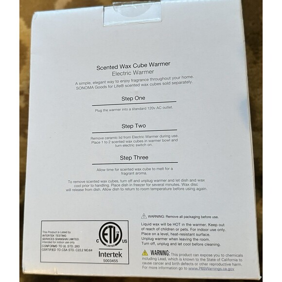 Sonoma For Life Camper Warmer, Electric for Scented Wax Cubes‎ Candle - Picture 4 of 4